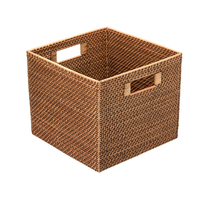 Rosecliff Heights Square Rattan Storage Basket & Reviews Wayfair